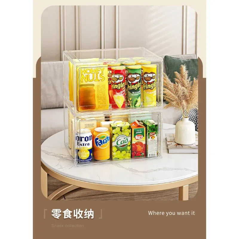 Shoe box, hard box, magnetic suction, front side opening storage, transparent acrylic bag, hand-held storage box, shoe cabinet