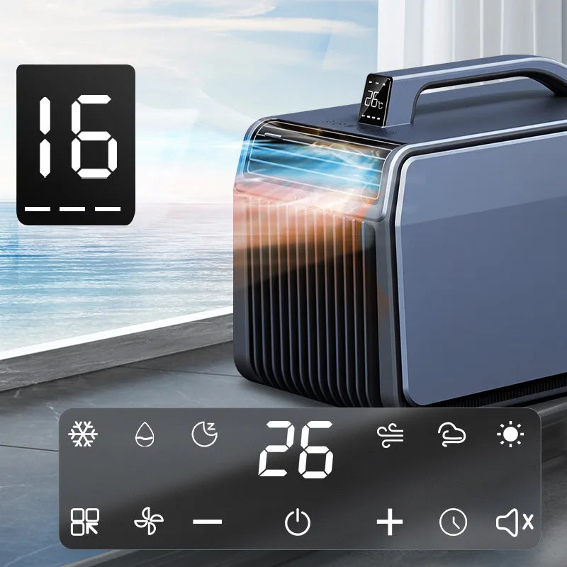 New Outdoor Portable Air Conditioner Compact Heating Cooling Mobile AC for Camping Tent