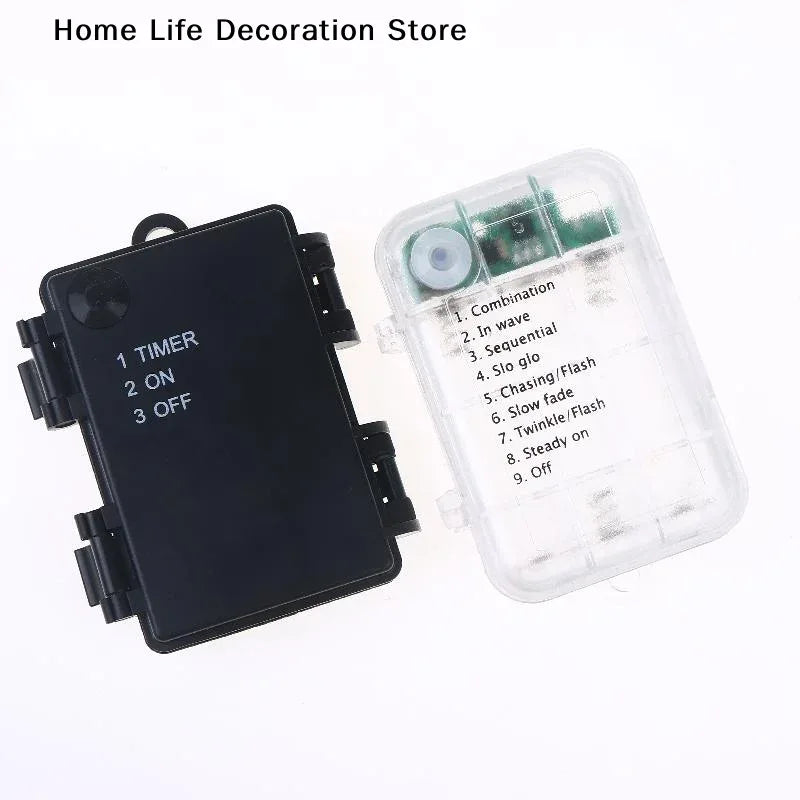 【TG】1 Set 3 Sections AA Battery Holder 3V No.5 Waterproof And Dustproof Battery Cartridge With Timing Function Battery Storage