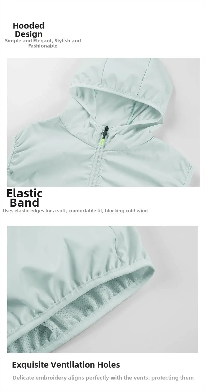 Summer Hooded Cooling Vest with Fans - Unisex Outdoor Gear for Work and Fishing