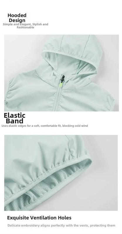 Summer Hooded Cooling Vest with Fans - Unisex Outdoor Gear for Work and Fishing
