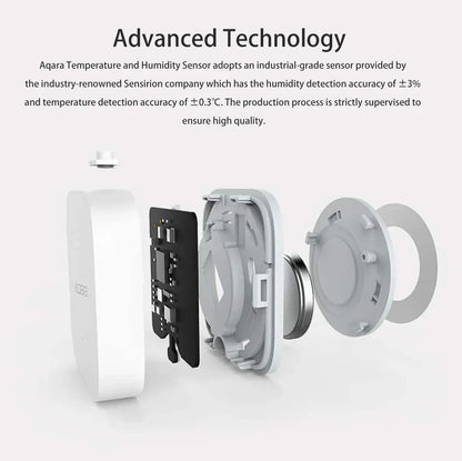 Aqara Temperature Sensor Zigbee Smart Air Quality Pressure Temperature Humidity Sensor Matter Smart Home for Apple Homekit APP