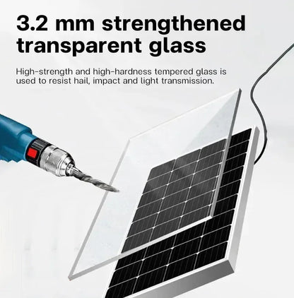 300W/600W Solar Panel 12V Photovoltaic Power Bank Kit 100A Controller Solar Plate for Home/Camping/RV/Car Fast Battery Charger