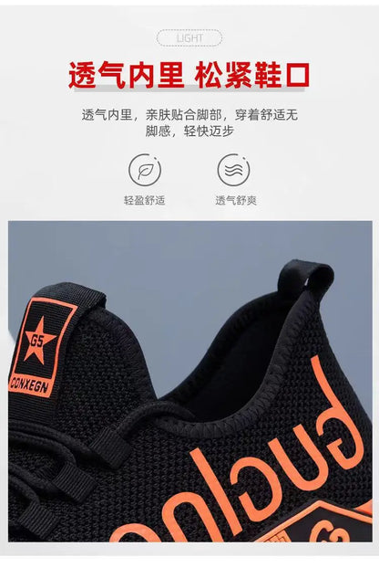 Men Sneakers Mesh Casual Shoes Lac-up Men Shoes Lightweight Vulcanize Shoes Walking Sneakers Man Running Gym Shoes2024