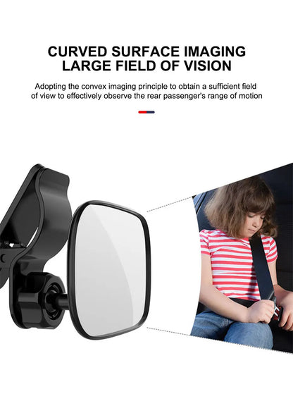 SEAMETAL Car Interior Baby Mirrors 120-Degree Wide Angle Rear View Mirror for Baby Children Safe Adjustable Car Observing Mirror