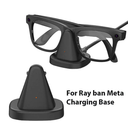 Smart AI Glasses Base Charging Dock For Ray Ban Meta Fast Charging Mini Non-slip Portable Charging Dock Smart Accessories