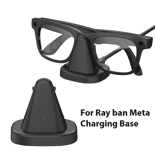 Smart AI Glasses Base Charging Dock For Ray Ban Meta Fast Charging Mini Non-slip Portable Charging Dock Smart Accessories