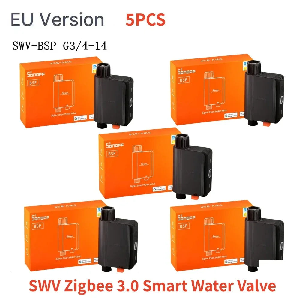 SONOFF SWV SONOFF Water Valve SWV-BSP Faucet Smart Irrigation Controller Systerm Timer App Voice Control Via Alexa Google
