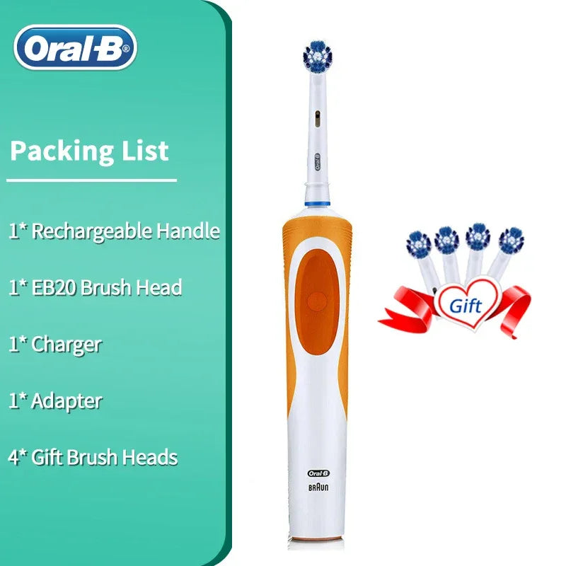 Oral B Electric Toothbrush Vitality Model Tooth Brush D12 Rotation Clean Teeth Rechargeable Brush Removel Plaque White Teeth