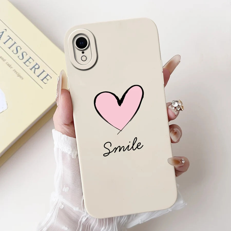 For iPhone X XR XS SE 2020 Case iPhoneX Liquid Soft Silicone Case For iPhone x s XR Back Cover For iphone se 2020 Phone Bumper