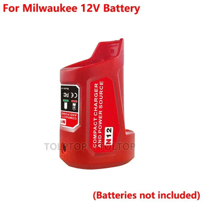 Charger Converter USB Power Adapter Phone Charger Adapter For Milwaukee For Makita For Bosch 12V Battery 12V DC Output Port