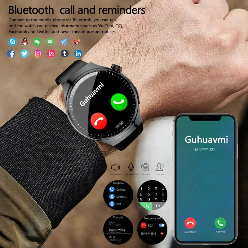 2026New For Man Smartwatches Outdoor Sport Smart Watch Men 1.43“ HD AMOLED Screen ECG physical examination BT5.0 Call smartwatc