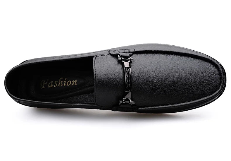 Men Loafers Slip on White Leather Shoes Casual Fashion Luxury Shoes Designer Italian Brand Loafer Moccasins Four Seasons