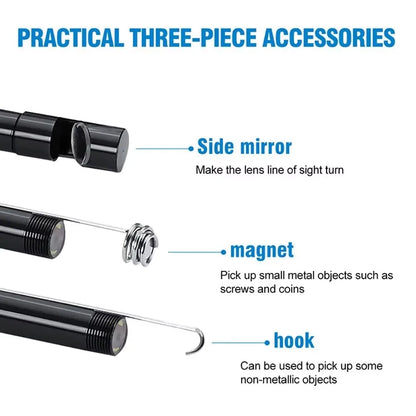 5.5/7.0MM Type-C Endoscope Camera IP67 Waterproof with 6 Adjustable LEDs USB Android Flexible Inspection Borescope for Phone PC