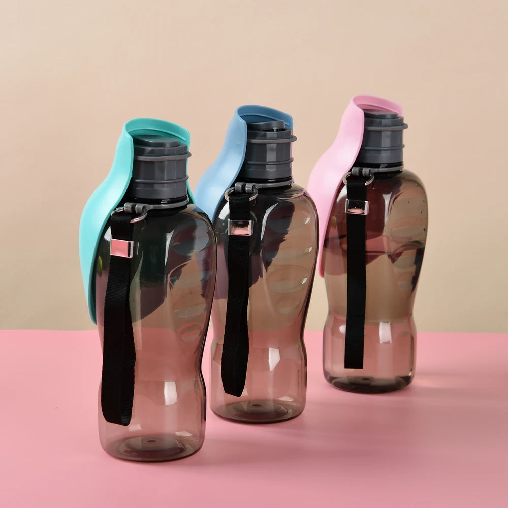 800ml Dog Portable Water Bottle for Small Large Dogs Cats High Capacity Outdoor Travel Drinking Foldable Bowls Labardor Supplies