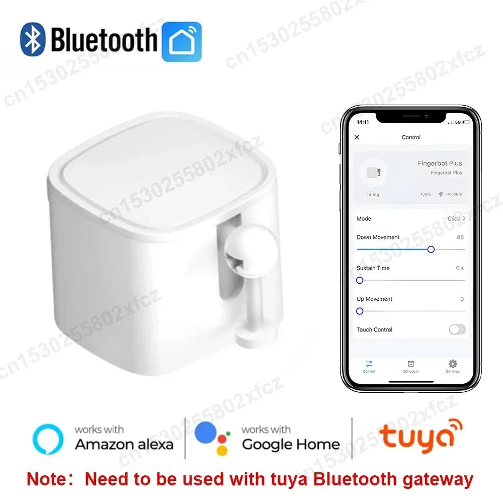 Aubess Tuya WiFi Finger Robot Switch Smart Home ZigBee Mechanical Arm Bot Button Pusher Smart Life Voice Control Alexa Google