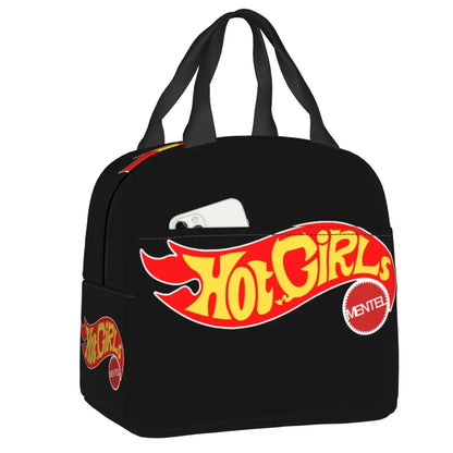 Custom Hot Wheels For Fans Thermal Insulated Lunch Bag Cartoon Sport Car Portable Lunch Container Travel Multifunction Food Box