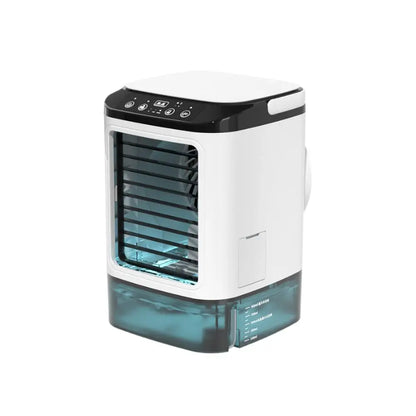 USB Mini Evaporative Air Cooler Desktop Spray Humidifier Fan 900ML Water Tank, Portable Water Cooling Fan for Home Office Use