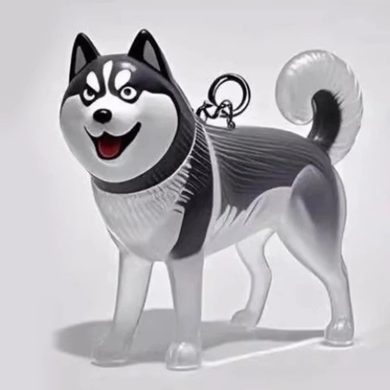 Cute Clear Puppy Hair Memorial DIY Pendant Keychain Decor Keepsake Capsule Pet's Dog Fur Container Pet Lovers Home Display Gifts