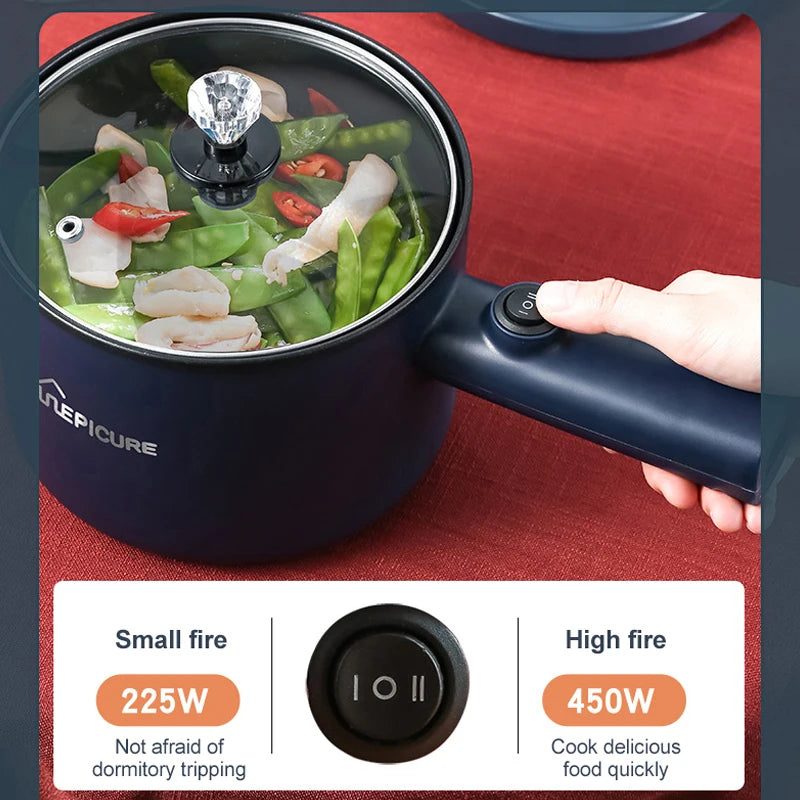 Multifunction Cooker Household Single/Double Layer Hot Pot Electric Rice Cooker Student Dormitory Mini Non-stick Pan Pots EU/US