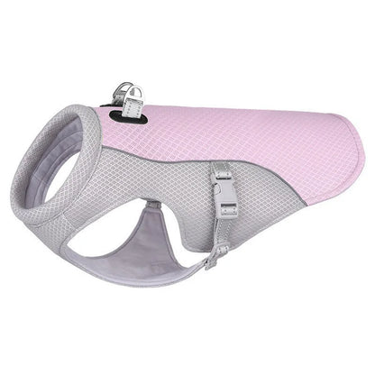 Dog Cooling Vest Harness, Lightweight Breathable Small Puppy Cooler Jacket with Adjustable Buckle for Outdoor Beach, Hiking, Tr