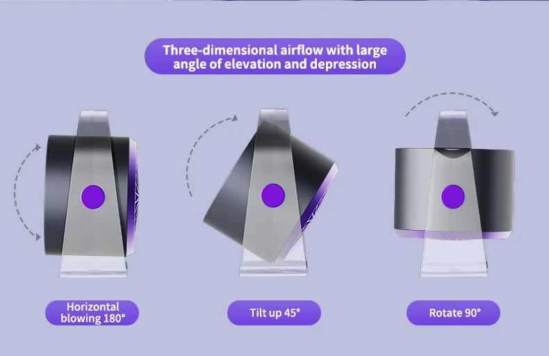 Portable Smart Electric Fan 100-speed Usb Small Fan Mini Office Dormitory Desktop Air Cooler Ceiling Fan Wall-mounted Air Cooler