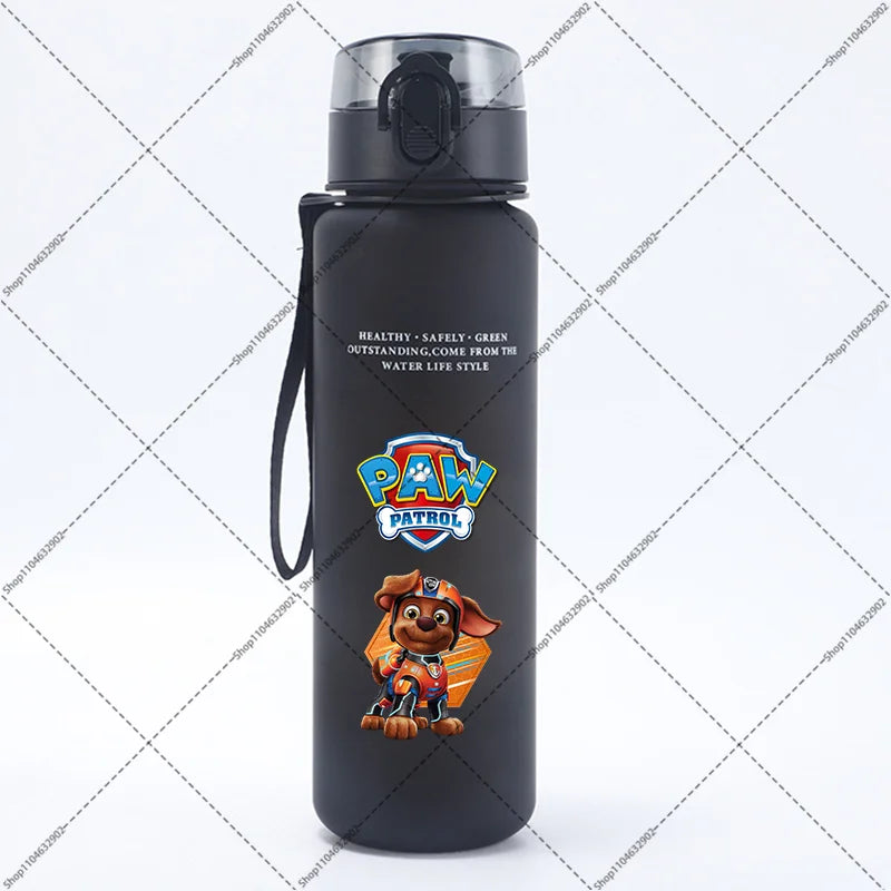 Paw Patrol 650ML Water Bottles Cartoon Anime Pattern Printed Sports Bottle Women Men Outdoor Fashion Cup Birthday Party Gifts