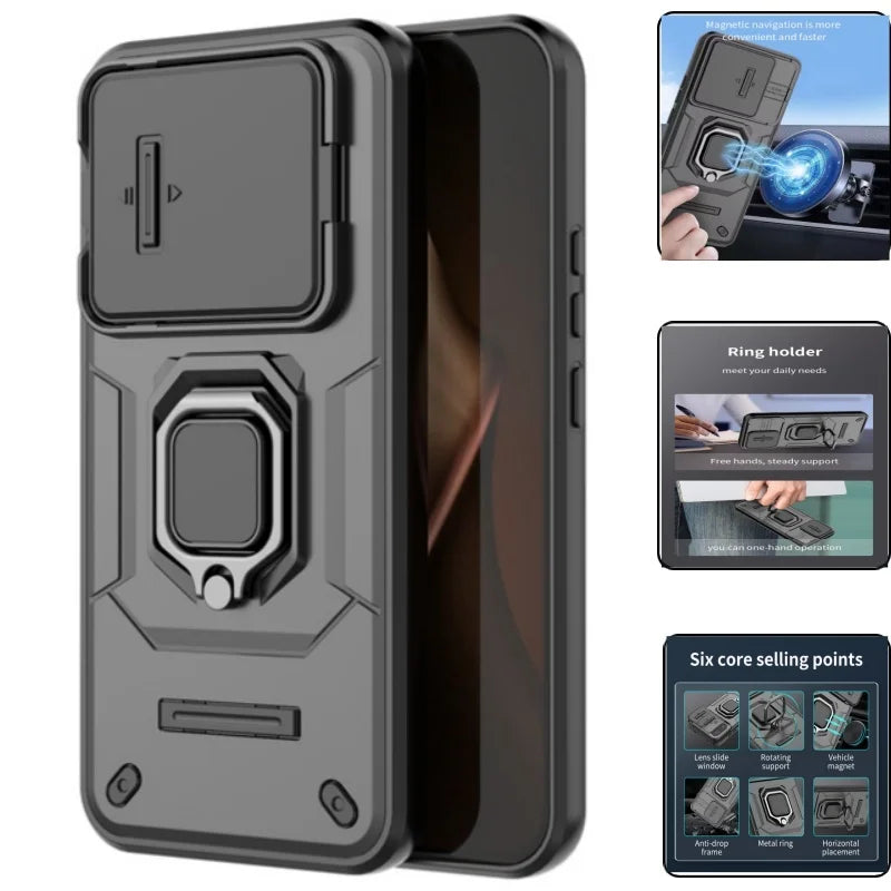 For Xiaomi 15T Pro 5G Case Car Magnetic Ring Stand Armor Phone Cases for Xiaomi15T Xiaomi15T Xiomi Mi15T Mi 15 T T15 Back Cover