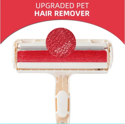 Pet Hair Remover for Cats and Dogs Reusable Self-Cleaning Cotton Plush Roller Set Suitable for Beds Sofas Carpets Cat Beds