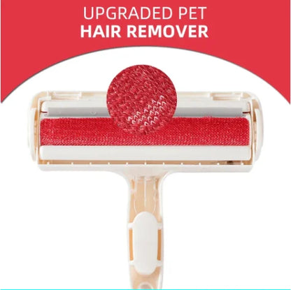 Pet Hair Remover for Cats and Dogs Reusable Self-Cleaning Cotton Plush Roller Set Suitable for Beds Sofas Carpets Cat Beds