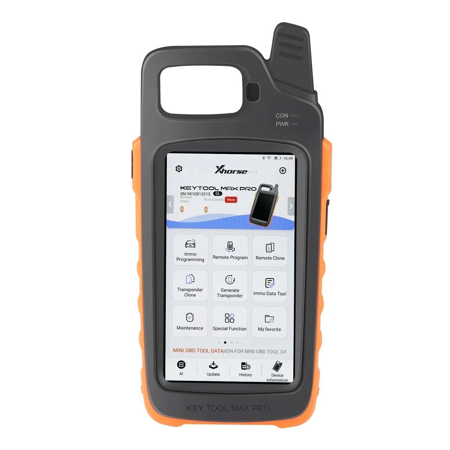 Xhorse VVDI Key Tool Max Pro With MINI OBD Tool Function Support Battery Voltage and Leakage Current