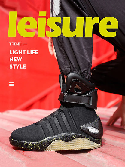 Skateboarding Shoes New Led Boots for Men,Women,Boys and Girls USB Rechargeable Glowing Shoes Man Party Shoes Cool Soldier Boots