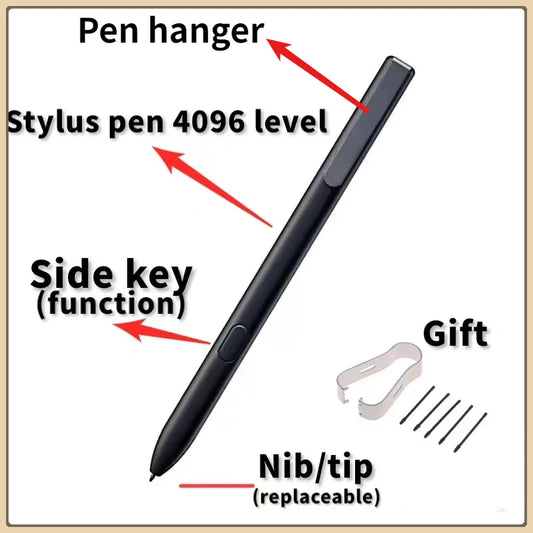 Stylus for Boox Nova Air 2 3 Max Lumi and Tablet Note Air 3 X2 Pro with 4096 Level Passive Electromagnetic Pen