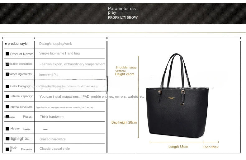 Women Large Capacity Bucket Tote Bag Shoulder Handbag Mommy Bag Work Travel Casual Purse