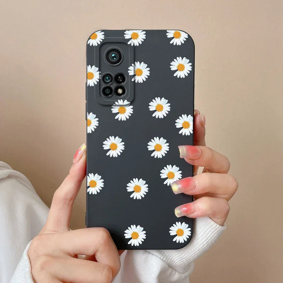 For Xiaomi Mi 10T 5G Phone Case Matte Liquid Silicone Shell For Xiaomi Mi 10T Pro 5G Cute Cat Cartoons Ultrathin Fashion Fundas