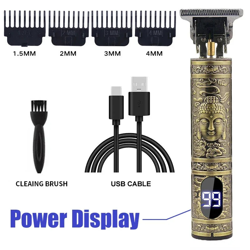 Electric Hair Clipper Vintage T9 For Mens Rechargeable Man Shaver Trimmer Machine For Men's Barber Professional Boyfriend Gift
