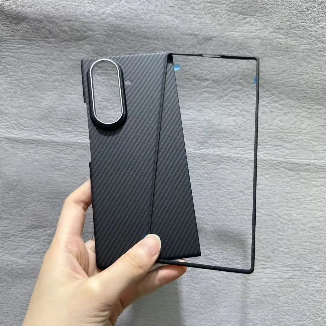 Genuine Aramid Carbon Fiber Magsafe Case for Samsung Galaxy Z Fold 6 Fold 7 Matte Bulletproof Thin Hard Magnetic Wireless Cover