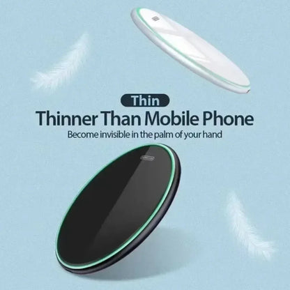 LED Night Light Wireless Charger Stand Pad For iPhone 16 15 14 13 12 Pro Max Samsung S25 S24 Xiaomi Quick Fast Charging Station