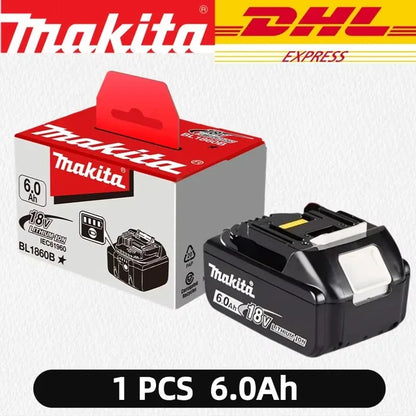 100% Original Makita 18V Battery 18V 6Ah Replacement Battery for Makita BL1860B BL1850 BL1840 BL1830 Li-ion Power Tool Battery