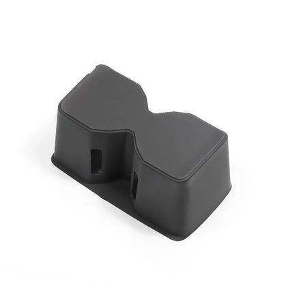for Hyundai Santa Fe 2024 2025 Water Cup Holder Car Accessories Silicone Shock-Absorbing Drinks Holder Storage Box Tidying Tray