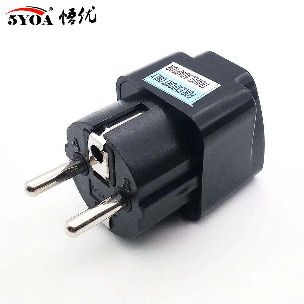 5YOA Power Socket Charging Port Universal Worldwide Travel Wall Charger AC Power AU UK US EU Plug Adapter Adaptor Option 2 USB