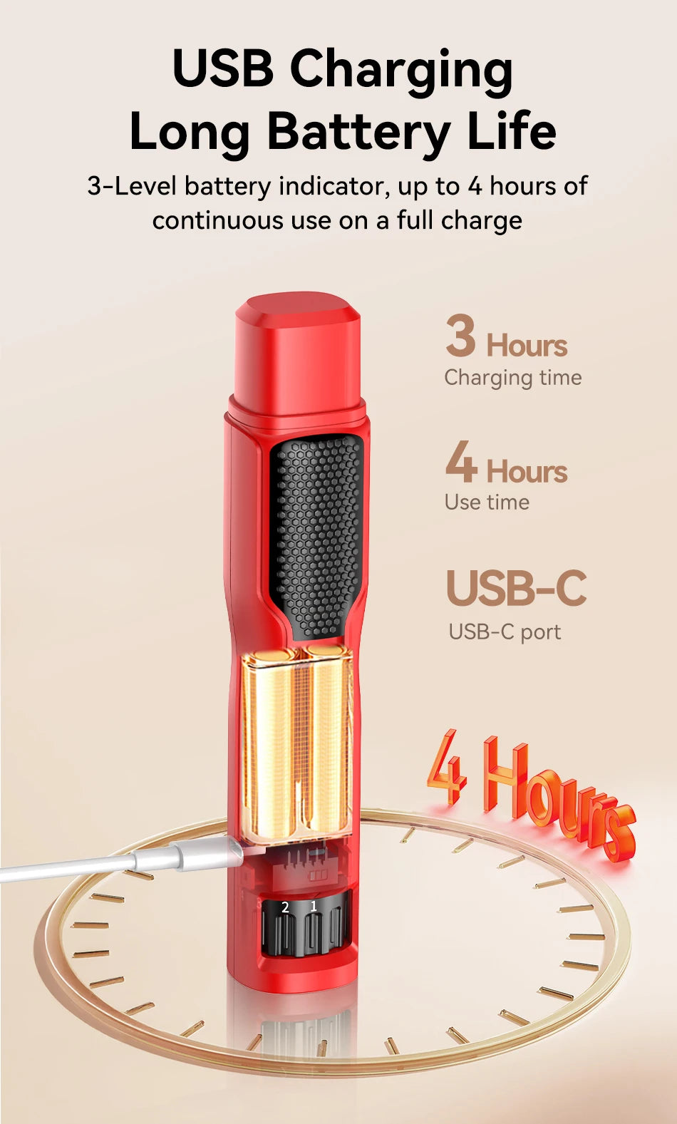 ROJECO Pet Electric Nail Grinder Rechargeable Dog Paw Grooming Nail Clipper LED Light 7 Speeds Adjustable Cat Claw Nail Grinder