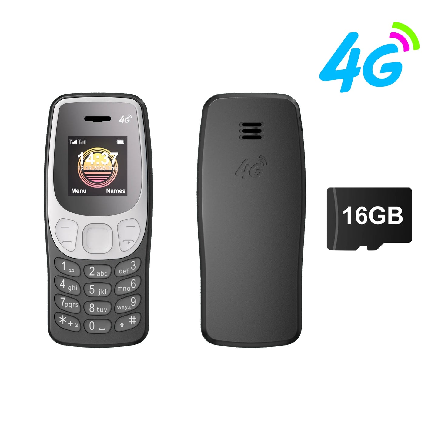 SERVO BM80 LTE 4G Mini Mobile Phone Dual SIM Standby Speed Dial Blacklist Call Recording 0.85" Screen Super Small Phones Back-up