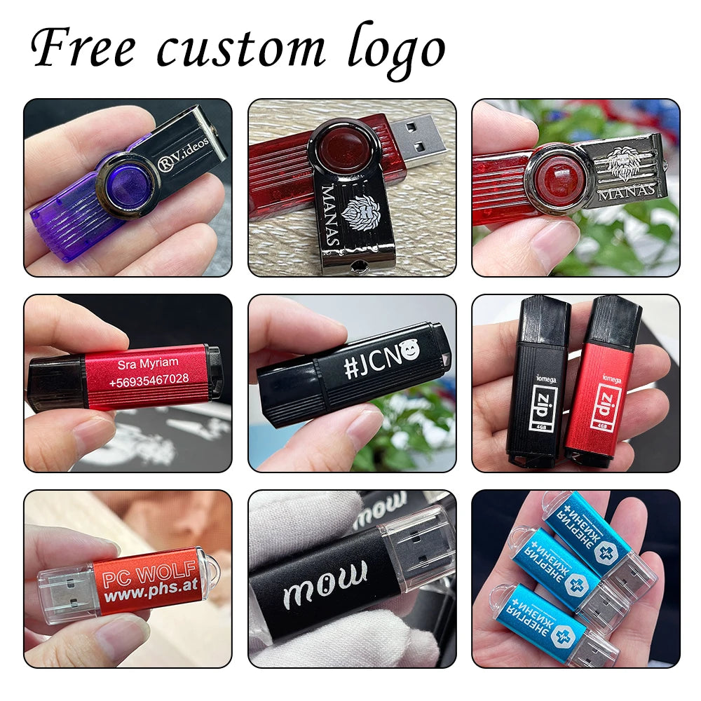 10PCS/lot Pen Drive 8GB 4GB 2GB 1GB USB Flash Drive 16GB Flash Disk 128MB 256MB 512MB Memory Flash Disk 2.0 Free Custom Logo