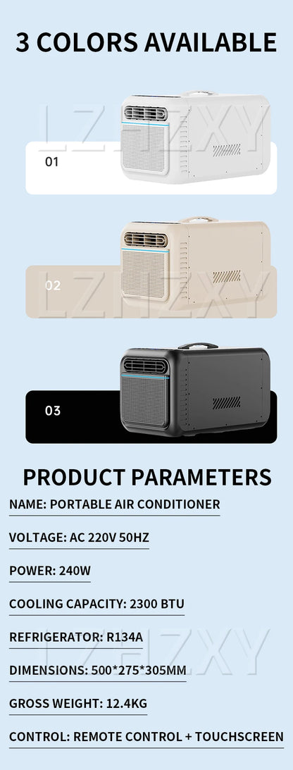 Portable Air Conditioner Mosquito net air conditioner compressor refrigeration outdoor tent camping single cooling integrated mo
