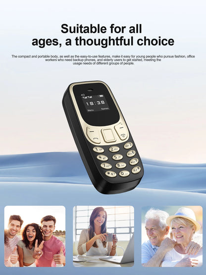 SERVO BM10 Mini Mobile Phone 2G GSM/4G LTE Speed Dial Call Recording MP3 Player Blacklist Dual SIM Standby Smallest Cellphones