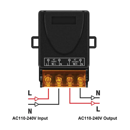 Universal Remote Control Switch 433mhz Wireless Switch AC 220V Relay and On Off Transmitter for Light Lamp Water Pump Door
