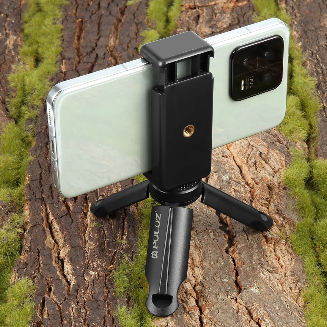 PULUZ Mini Portable Folding Plastic Stand Tripod Tripode&Universal Phone Clamp Bracket Smartphones Holder Clip for xiaomi,huawei
