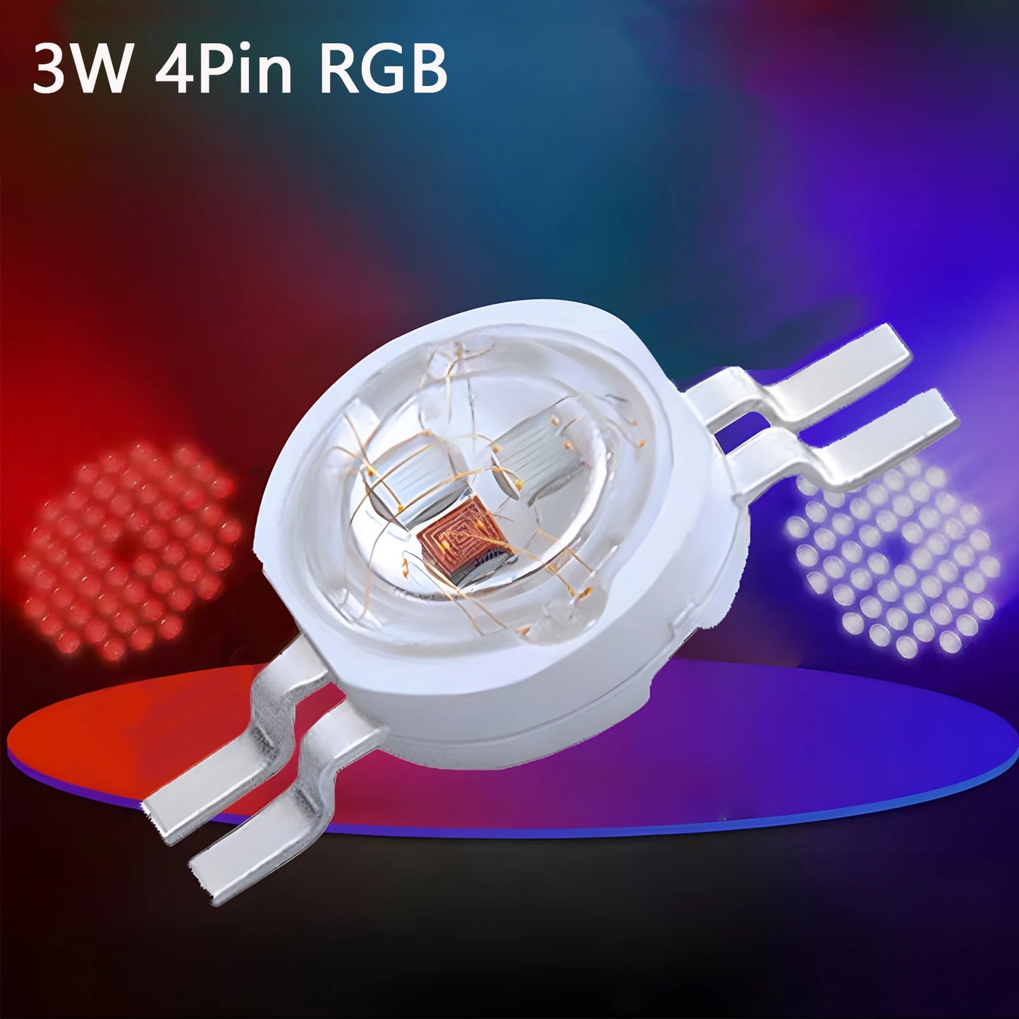 10pcs 1W 3W High Power LED Lamp Diodes Beads White Red Blue Green Yellow Purple Pink RGB for Blubs Spotlight Downlight Chip
