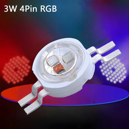 10pcs 1W 3W High Power LED Lamp Diodes Beads White Red Blue Green Yellow Purple Pink RGB for Blubs Spotlight Downlight Chip